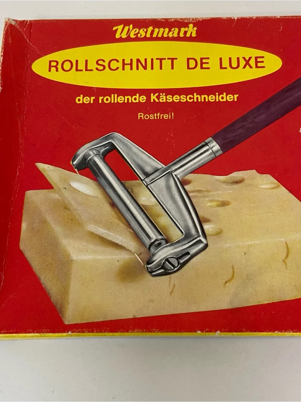 Westmark Rollschnitt Stainless Steel Roller Style Cheese Slicer Germany Vtg